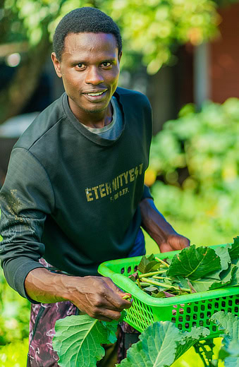 Man with Greens